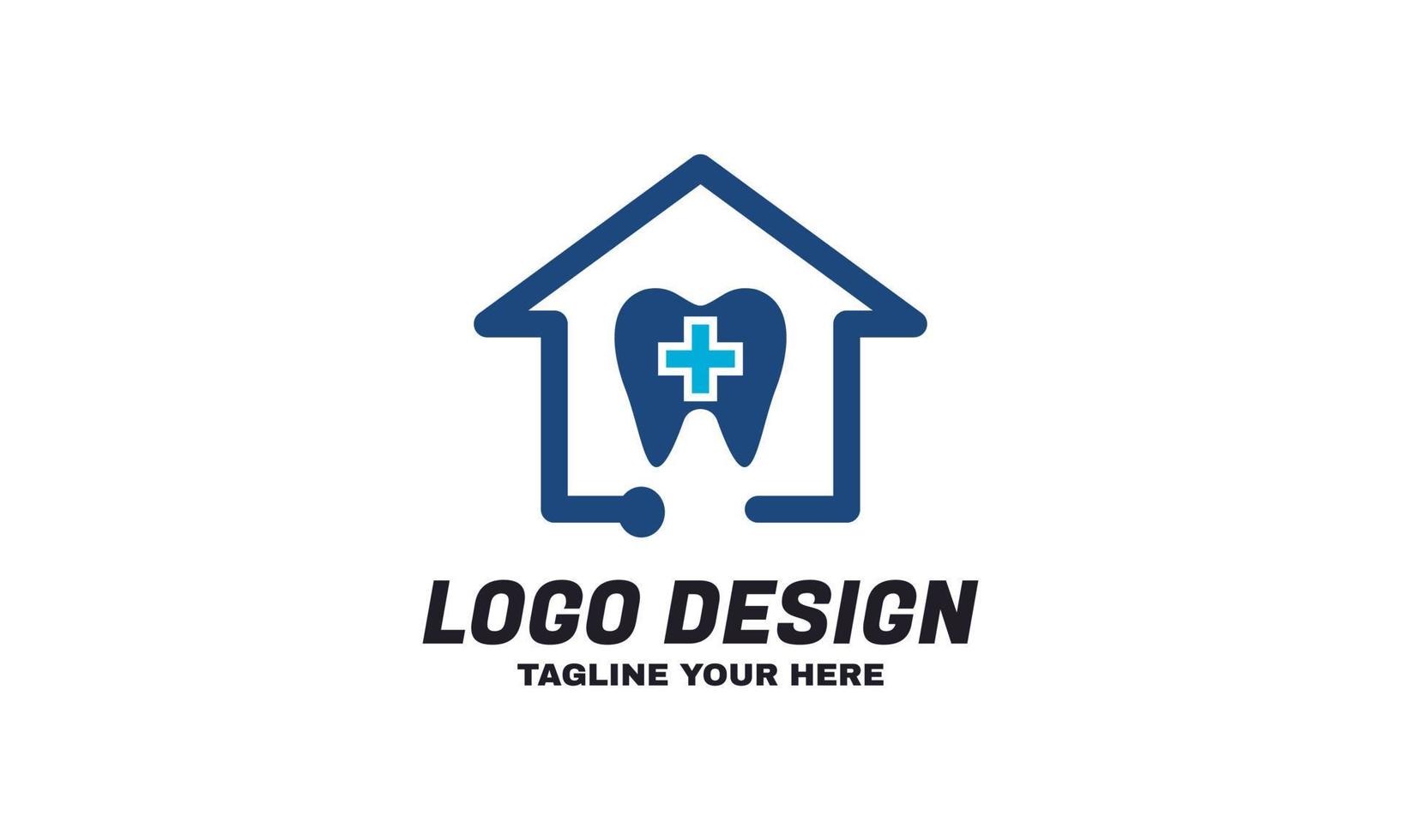 voorraad vector tandheelkundige kliniek logo tand abstract ontwerp vector sjabloon