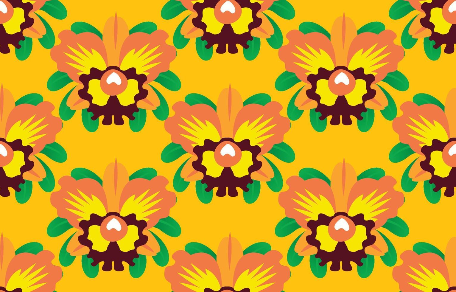 etnische bloem achtergrond. naadloos patroon in tribal, volksborduurwerk en Mexicaanse stijl. Azteekse geometrische kunst ornament print.design voor tapijt, behang, kleding, inwikkeling, stof, hoes, textiel vector
