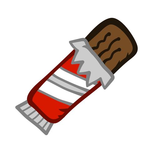 chocoladereep cartoon vector