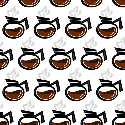 Coffee Pot Hot Drink Cartoon Illustratie vector