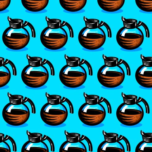 Coffee Pot Hot Drink Cartoon Illustratie vector