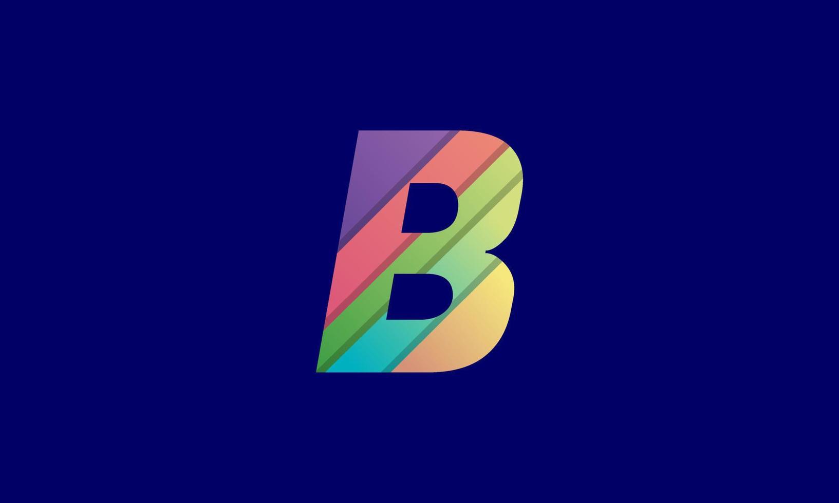 voorraad vector moderne abstracte letter b logo ontwerp