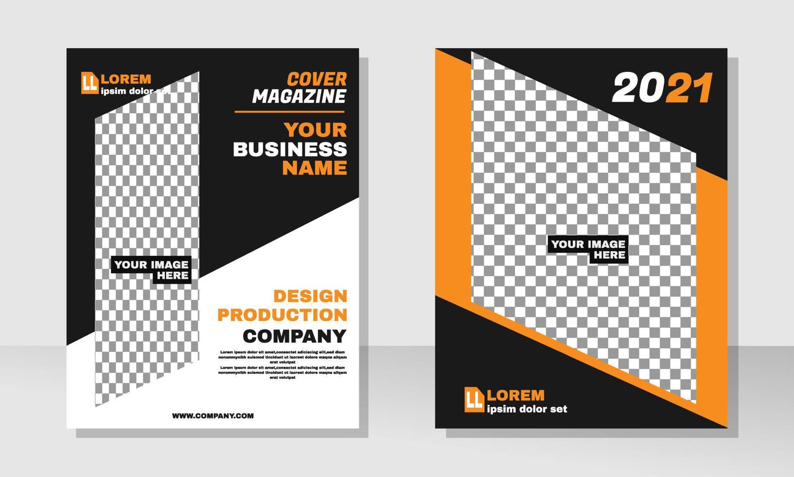 stock illustrator abstracte brochure creatief ontwerp multifunctionele sjabloon met omslag terug binnen pagina's trendy deel 2. vector