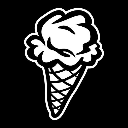 Ice Cream Cone vector pictogram