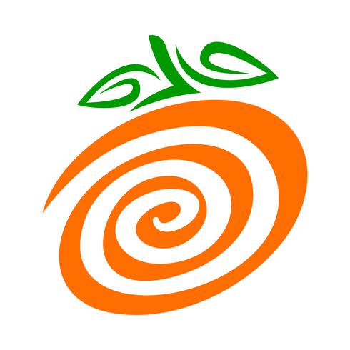 Oranje fruitillustratie vector