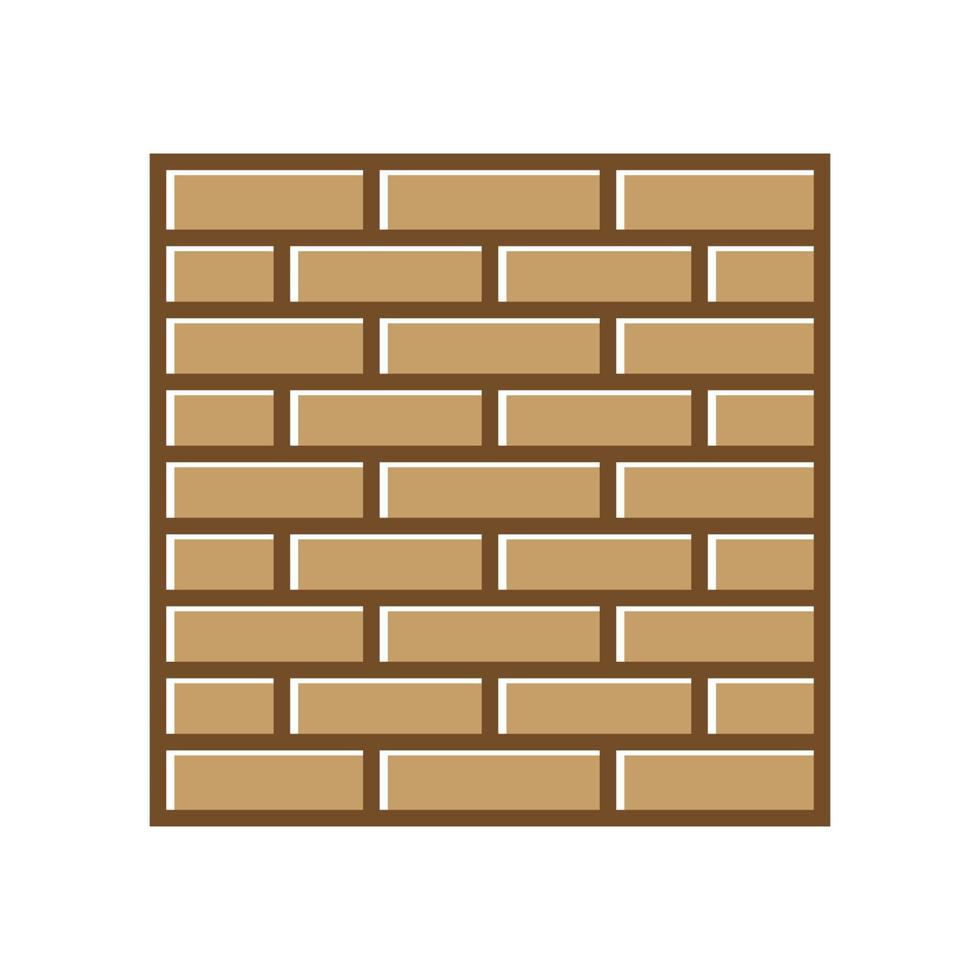 eenvoudige muur steen of baksteen modern logo vector pictogram illustratie ontwerp