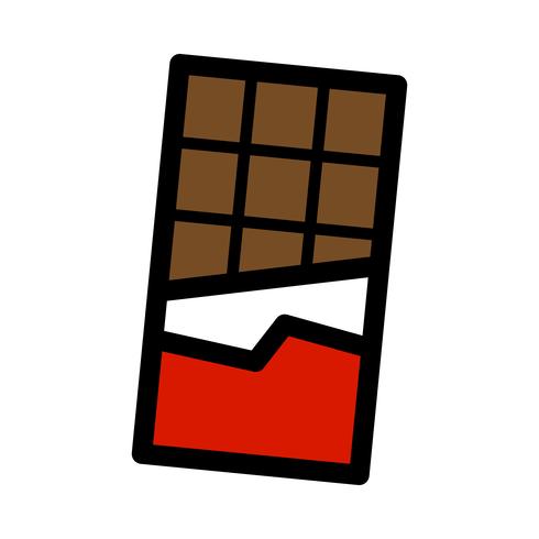 chocoladereep cartoon vector