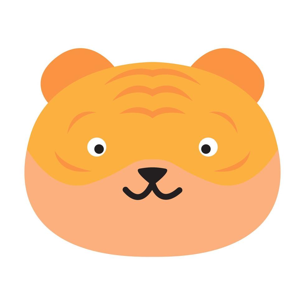 schattig hoofd baby tijger logo vector symbool pictogram ontwerp grafische afbeelding