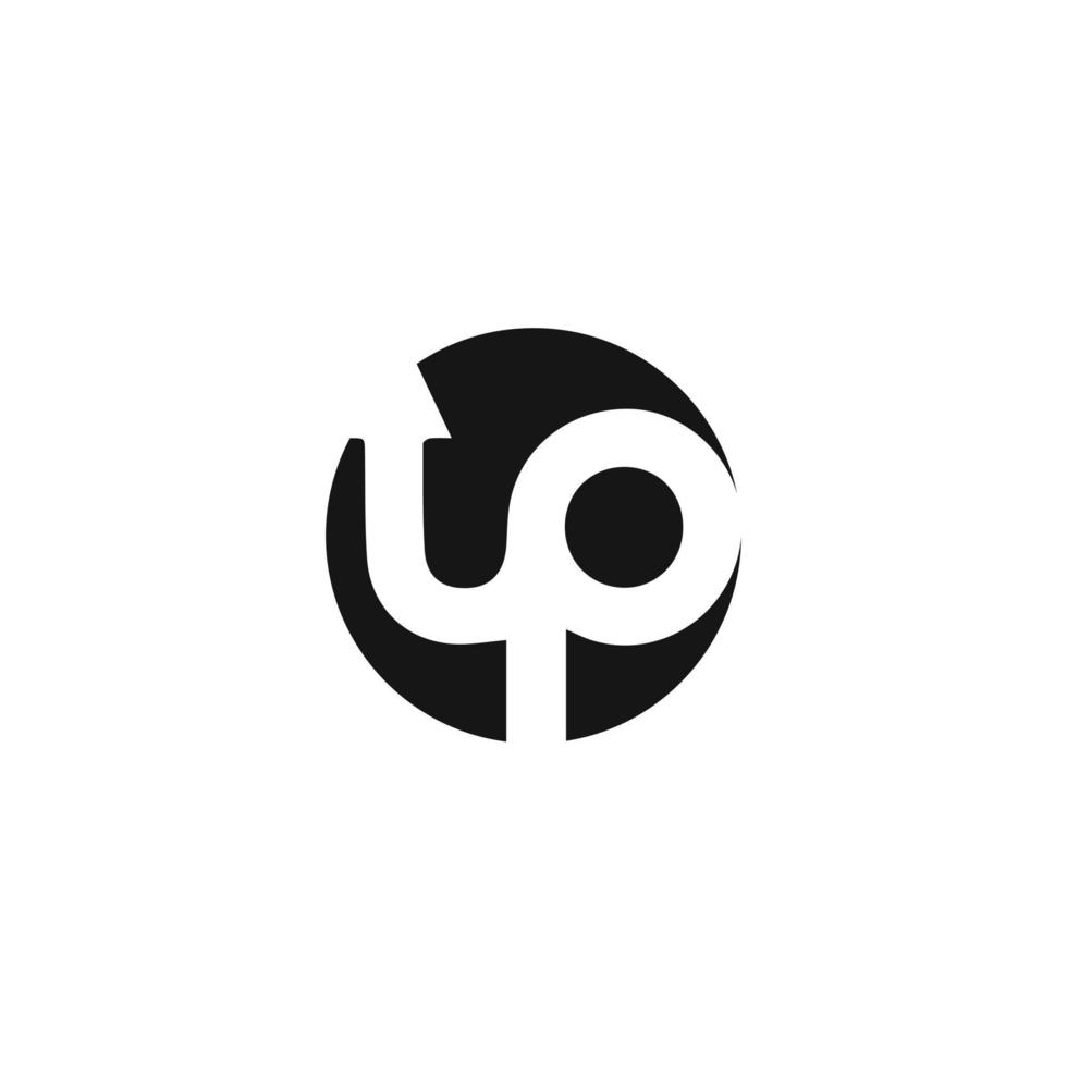 top cirkel tekst logo ontwerp vector symbool sjabloon