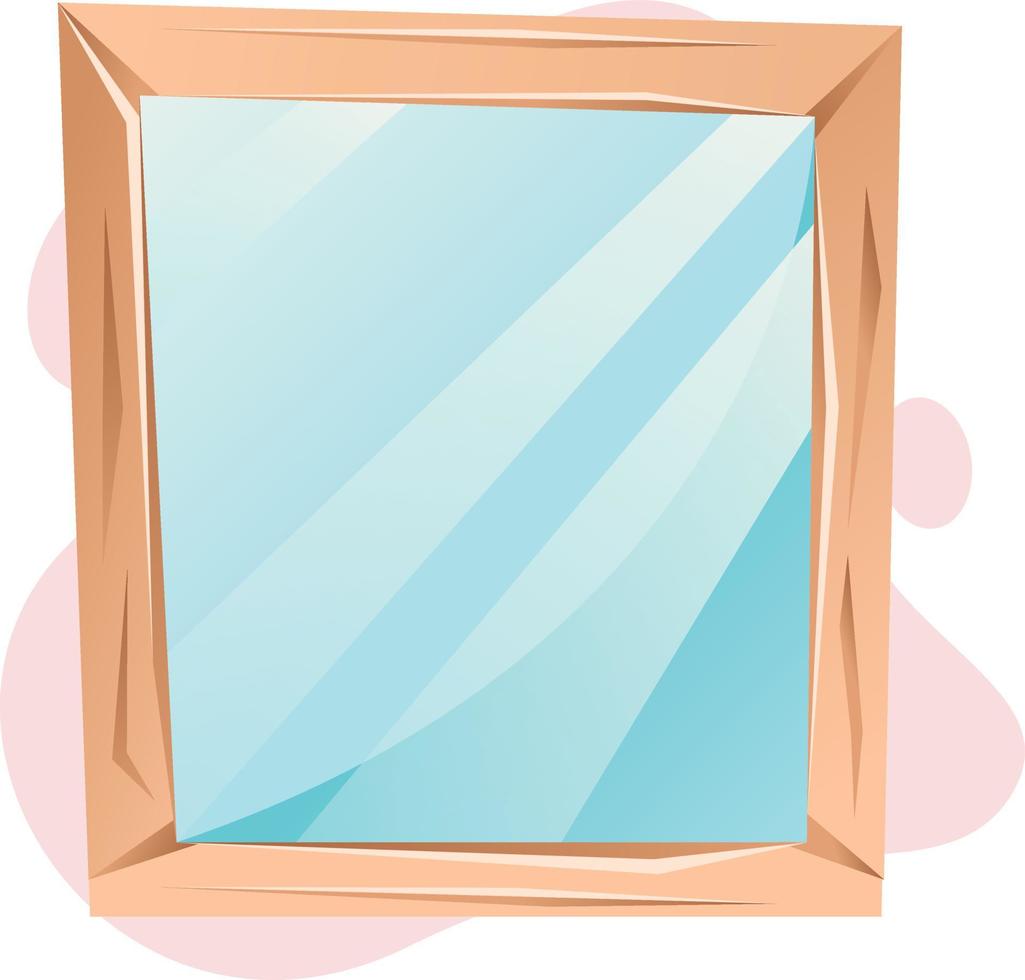 glas vectorillustratie. spiegel schoonheid vector