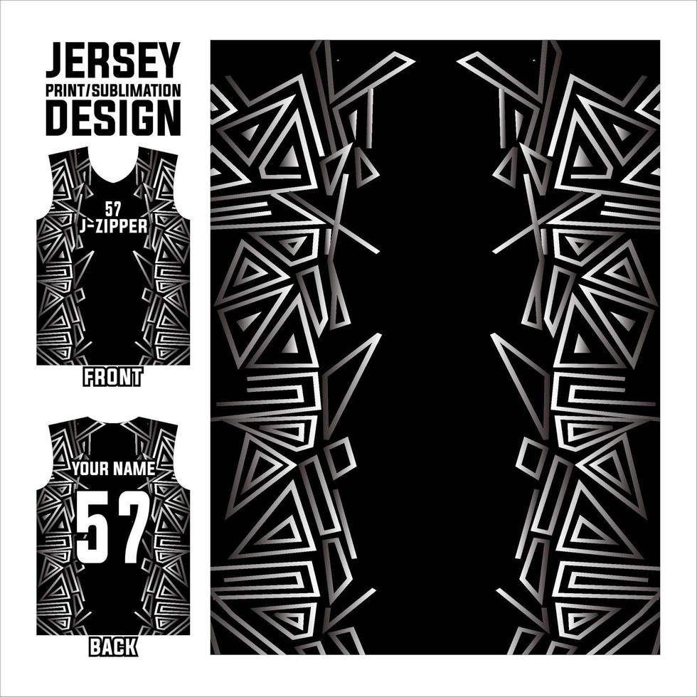 vector abstract ontwerppatroon voor sport en sublimatie print jersey sjabloon.