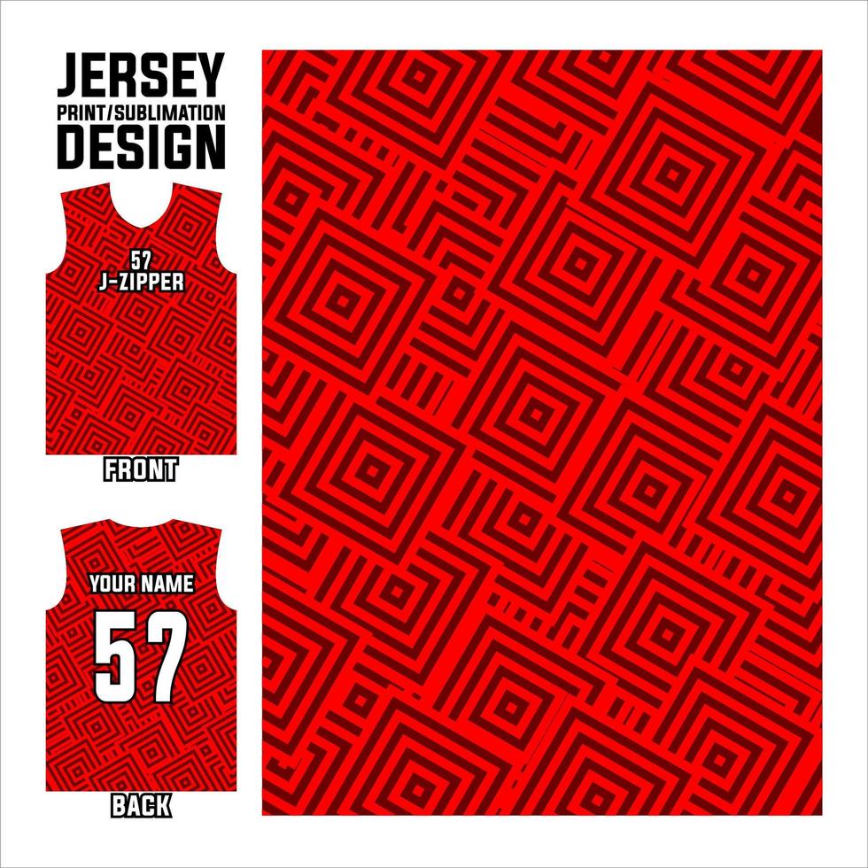vector abstract ontwerppatroon voor sport en sublimatie print jersey sjabloon.