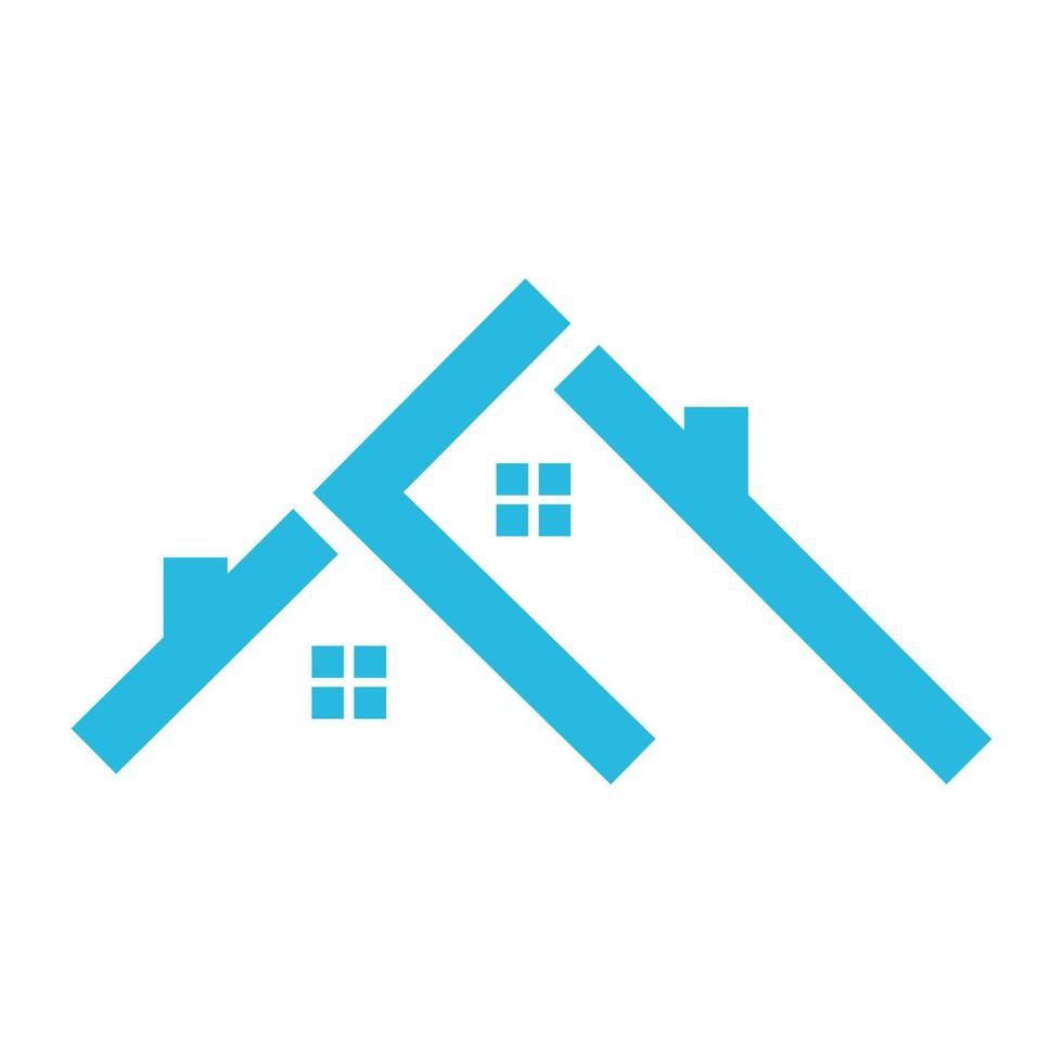 modern eenvoudig dak huis logo symbool vector pictogram illustratie grafisch ontwerp