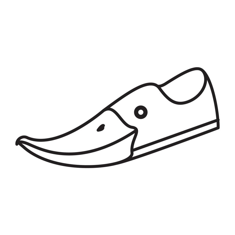 kantoor schoenen lijnen met eend logo symbool vector pictogram illustratie grafisch ontwerp