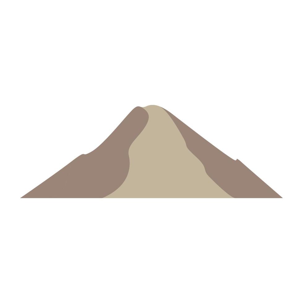 kleurrijke berg zand logo vector symbool pictogram ontwerp grafische afbeelding