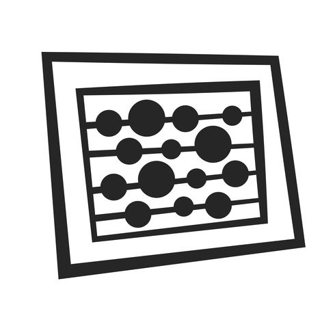 Abacus-telgereedschap vector