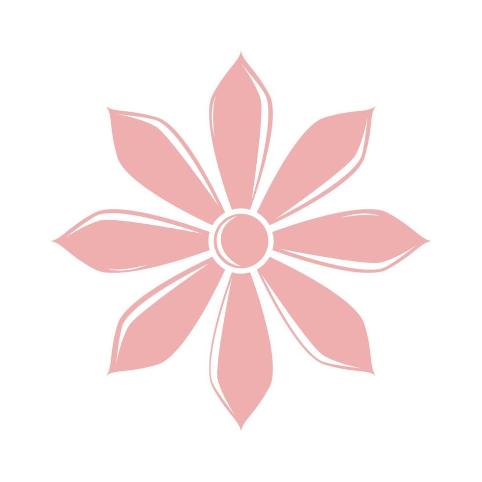 geometrisch vrouwelijk bloem roze logo ontwerp vector grafisch symbool pictogram teken illustratie creatief idee
