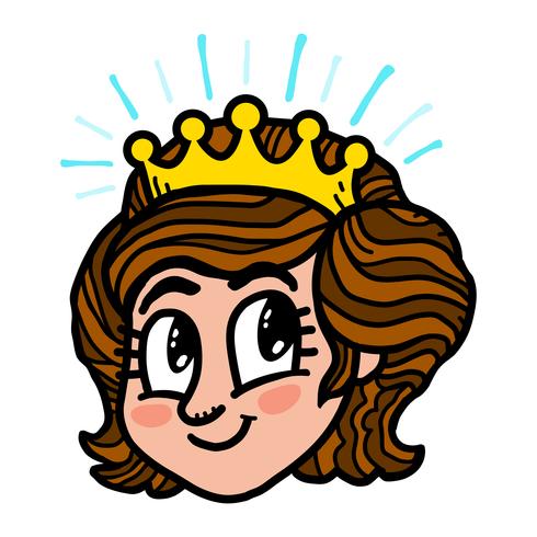 Prinses Cartoon vector