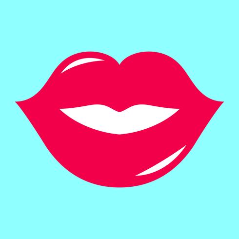 Sexy lippen Vector Icon