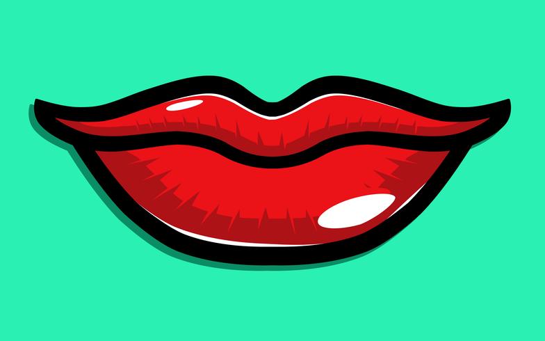 Sexy lippen Vector Icon