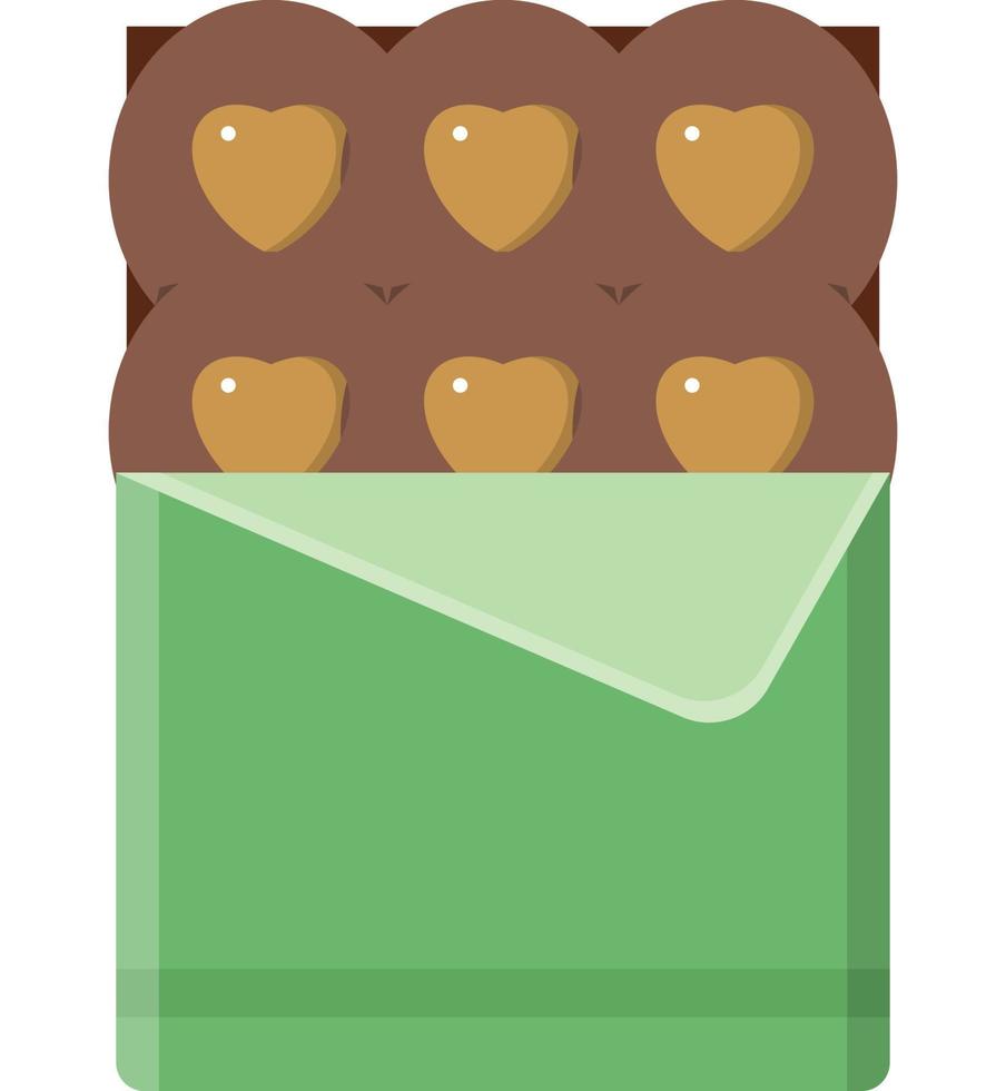 chocolade vectorpictogram dat gemakkelijk kan worden gewijzigd of bewerkt vector