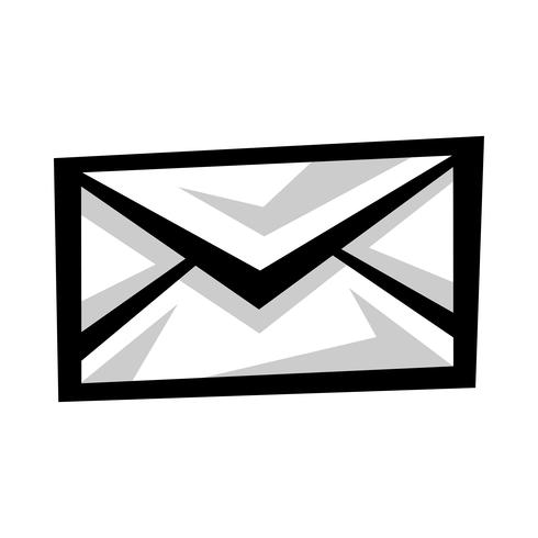 Envelop pictogram vectorillustratie vector