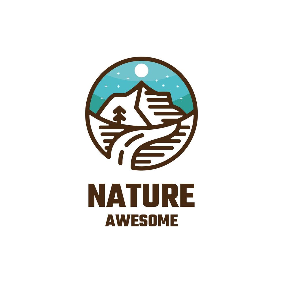 illustratie vectorafbeelding van de natuur, goed voor logo-ontwerp vector