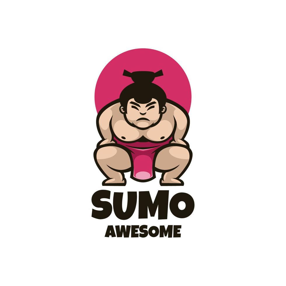 illustratie vectorafbeelding van sumo, goed voor logo-ontwerp vector