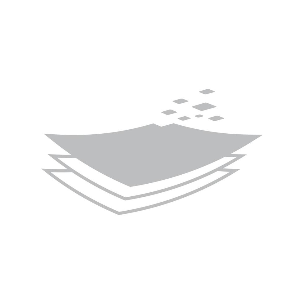 gestapeld papier doc data tech logo symbool pictogram vector grafisch ontwerp illustratie idee creatief