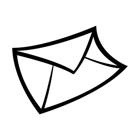 Envelop pictogram vectorillustratie vector