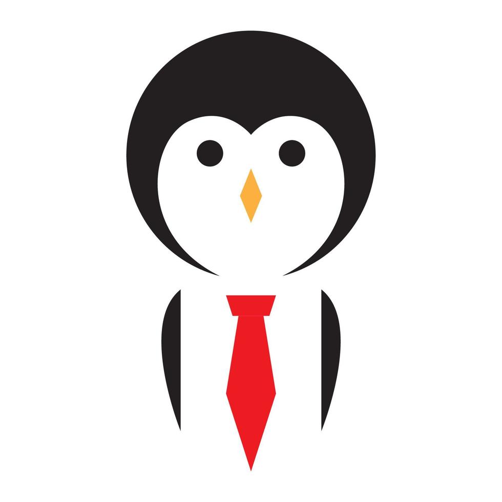 pinguïn kinderen studies logo symbool vector pictogram illustratie grafisch ontwerp
