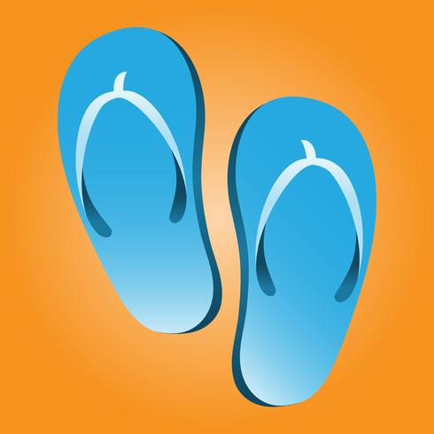 flip flop schoen vector pictogram