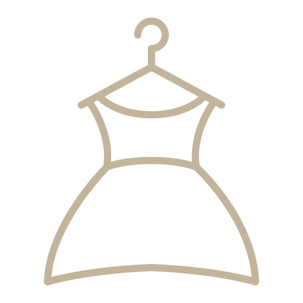 dochter jurk lijnen eenvoudig logo symbool pictogram vector grafisch ontwerp illustratie