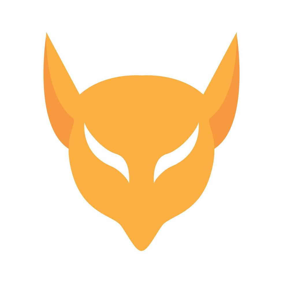 hoofd vos oranje tech modern logo pictogram vectorillustratie vector