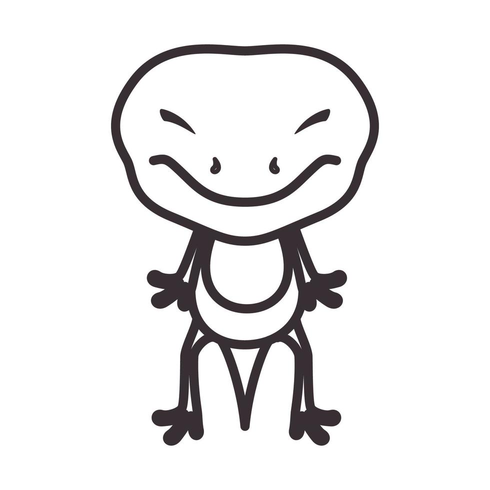 dier kleine gekko lijnen logo vector symbool pictogram ontwerp illustratie