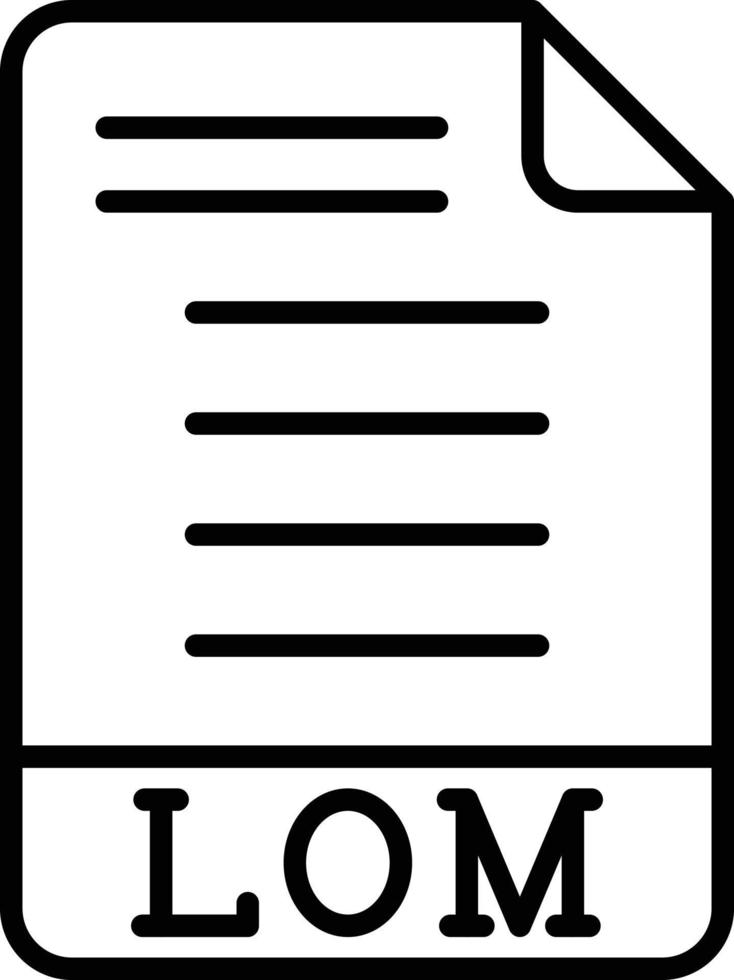 lom-pictogramstijl vector