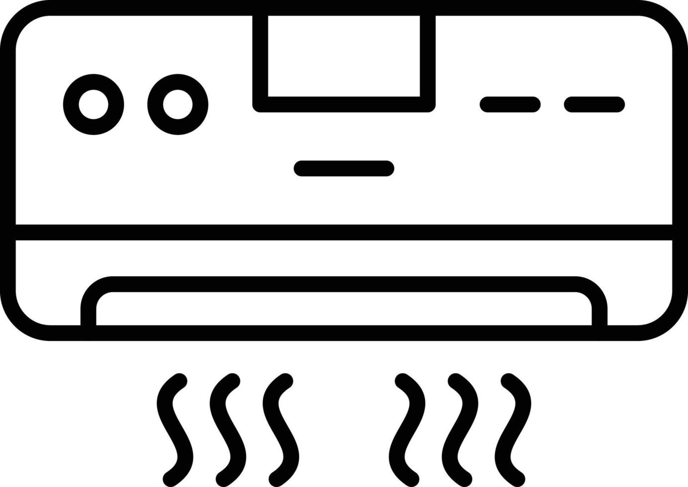 airconditioner pictogramstijl vector