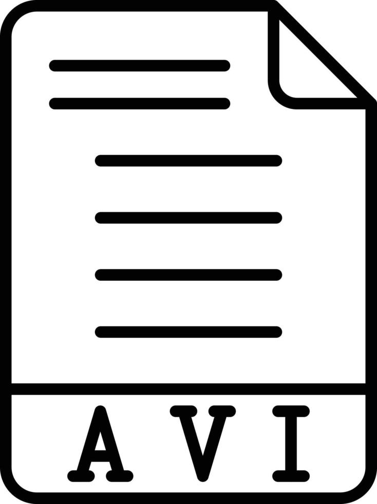 avi-pictogramstijl vector