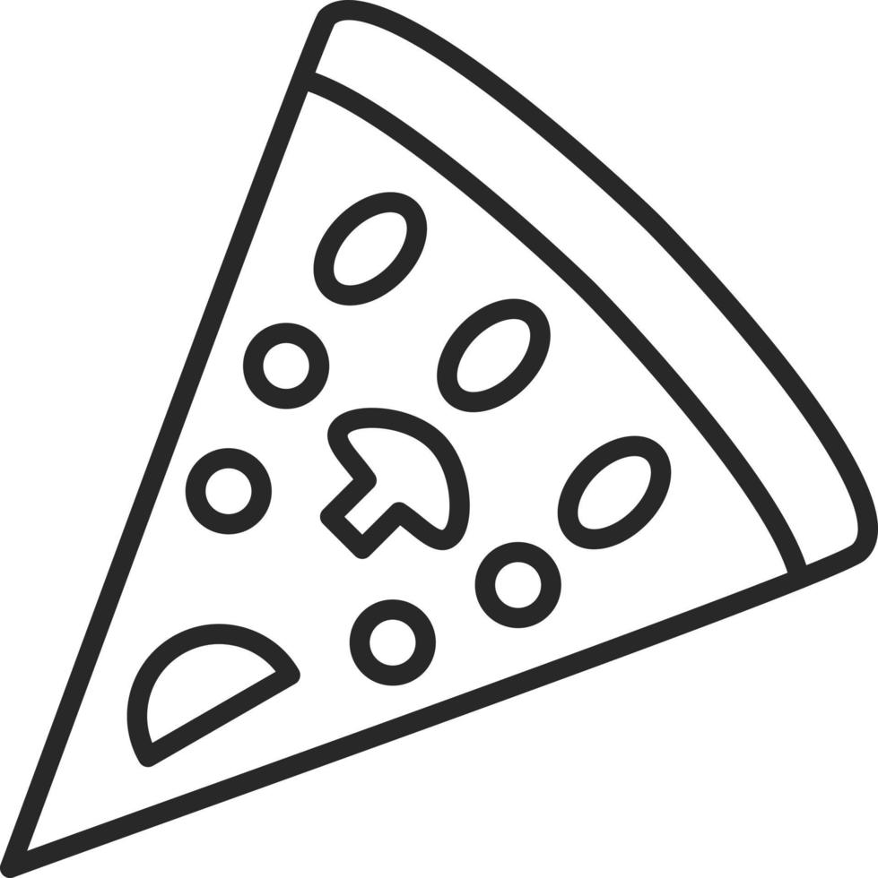 pizza slice pictogramstijl vector