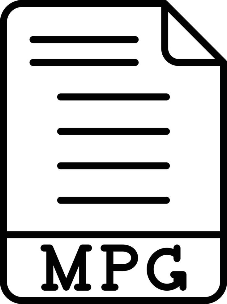 mpg-pictogramstijl vector