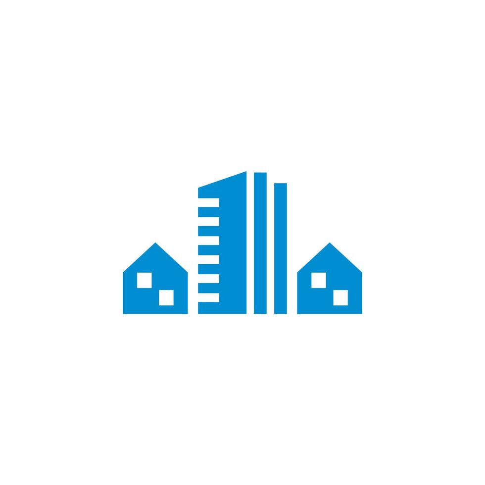 stadslogo, gebouw logo vector