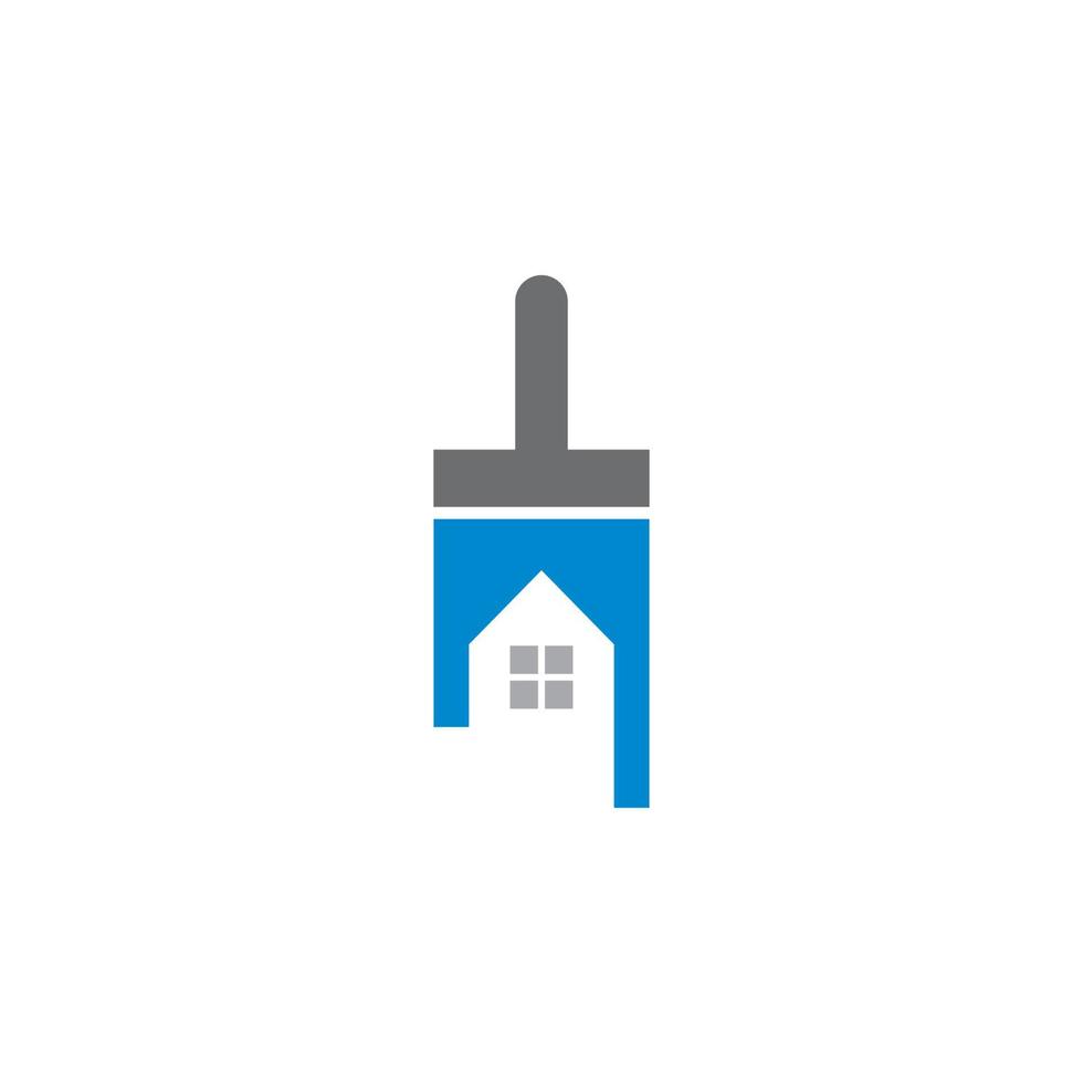 huis verf logo, huis eigendom logo vector