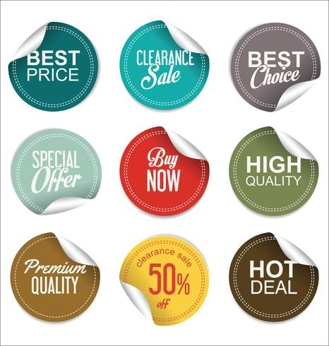 Moderne badges stickers en labels-collectie vector