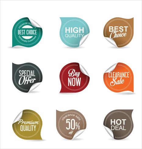 Moderne badges stickers en labels-collectie vector