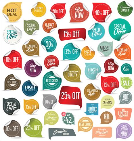 Moderne badges stickers en labels-collectie vector