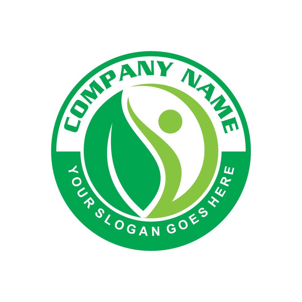 fysiotherapie logo, natuur medisch logo vector
