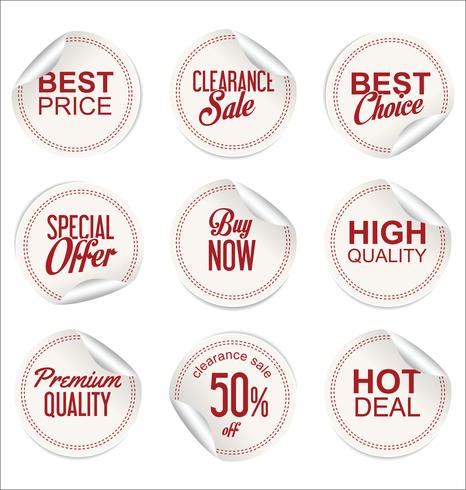 Moderne badges stickers en labels-collectie vector