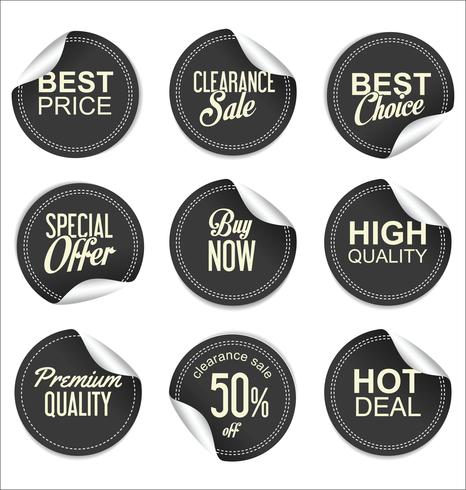 Moderne badges stickers en labels-collectie vector