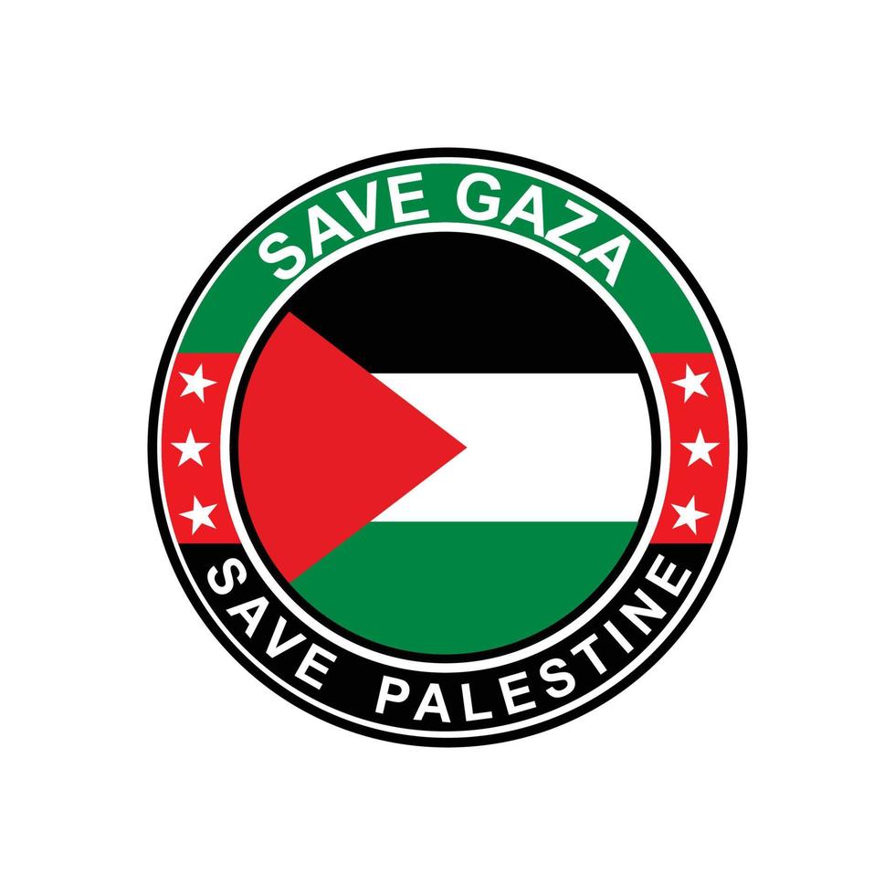 red palestina-logo, gratis gaza-vector vector