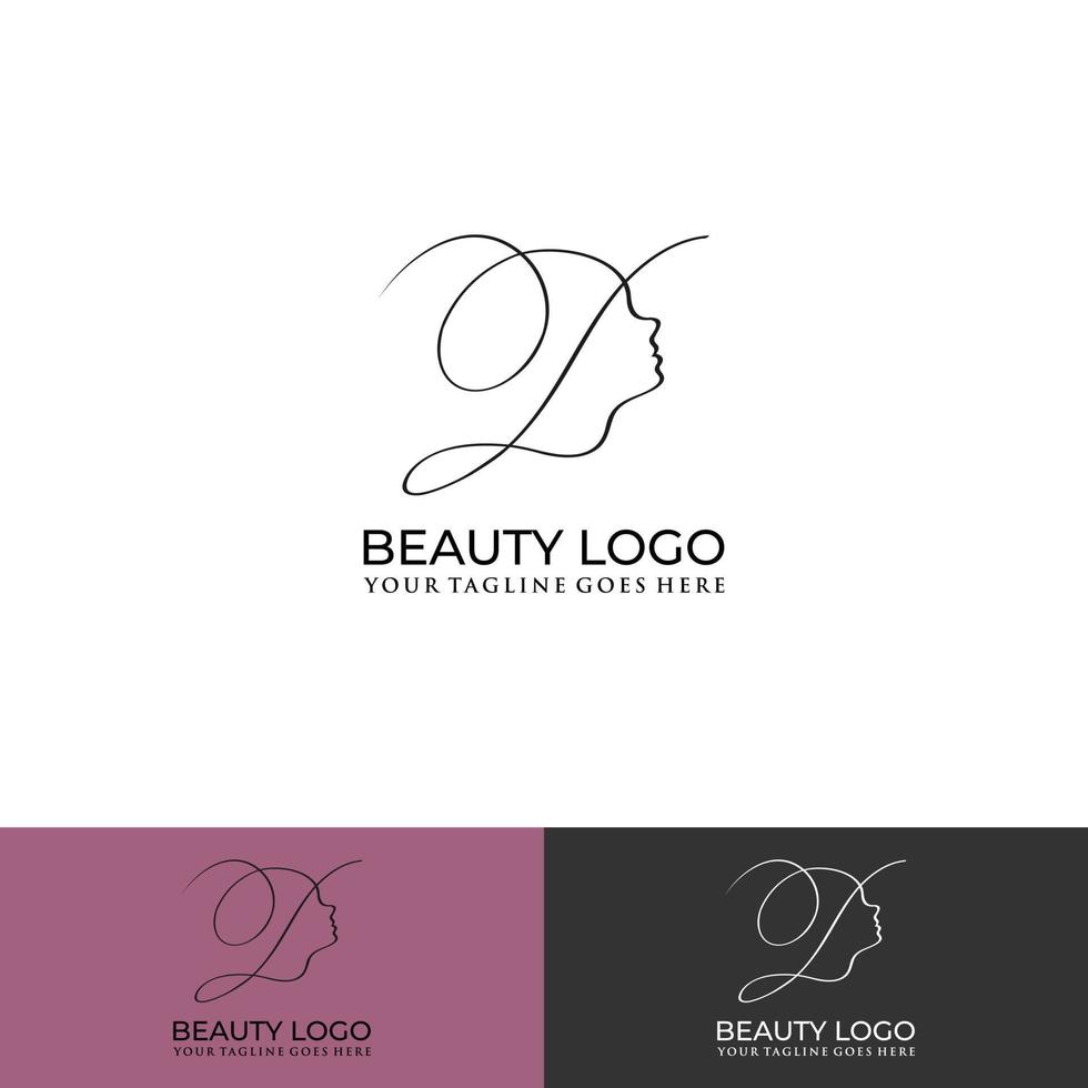 silhouet vrouw logo, hoofd, gezicht logo geïsoleerd. gebruik voor schoonheidssalon, spa, cosmetisch ontwerp, enz vector